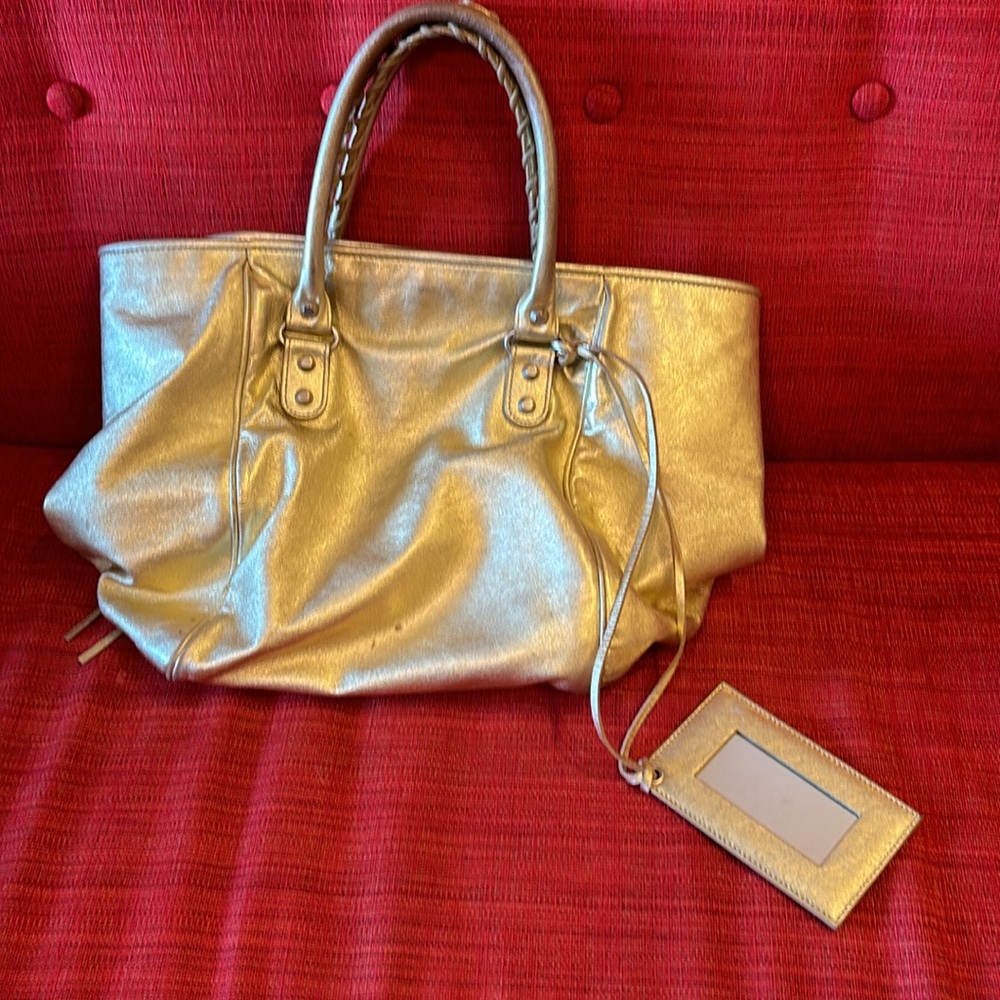 Balenciaga Paris Motocross Sunday tote Gold - Picture 5 of 7